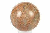 Polished Peach Moonstone Sphere - Madagascar #252016-1
